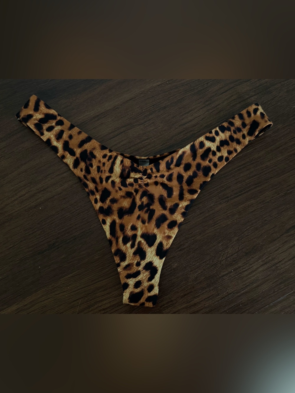 Victoria's Secret swim Leopard Print Bikini Bottoms - Brown/Black